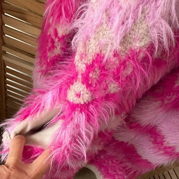 Free People Pink Hollywood Cardi At In Ivory Size L - Picture 9 of 10